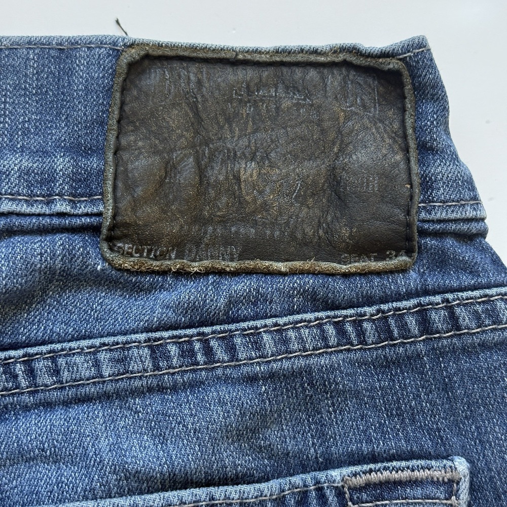 Vintage True Religion Jeans Mens 36x30 Danny Bootcut Med Wash Whisker USA Made - Picture 9 of 12